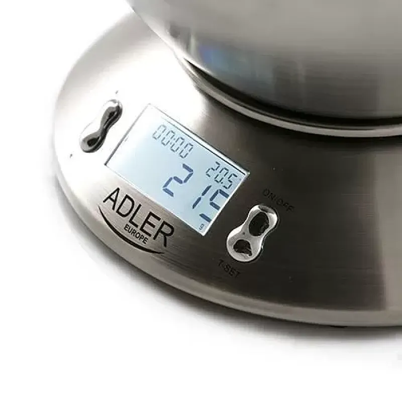 Cantar bucatarie Adler, AD3134, 5 kg, Inox - Studiocasa.ro