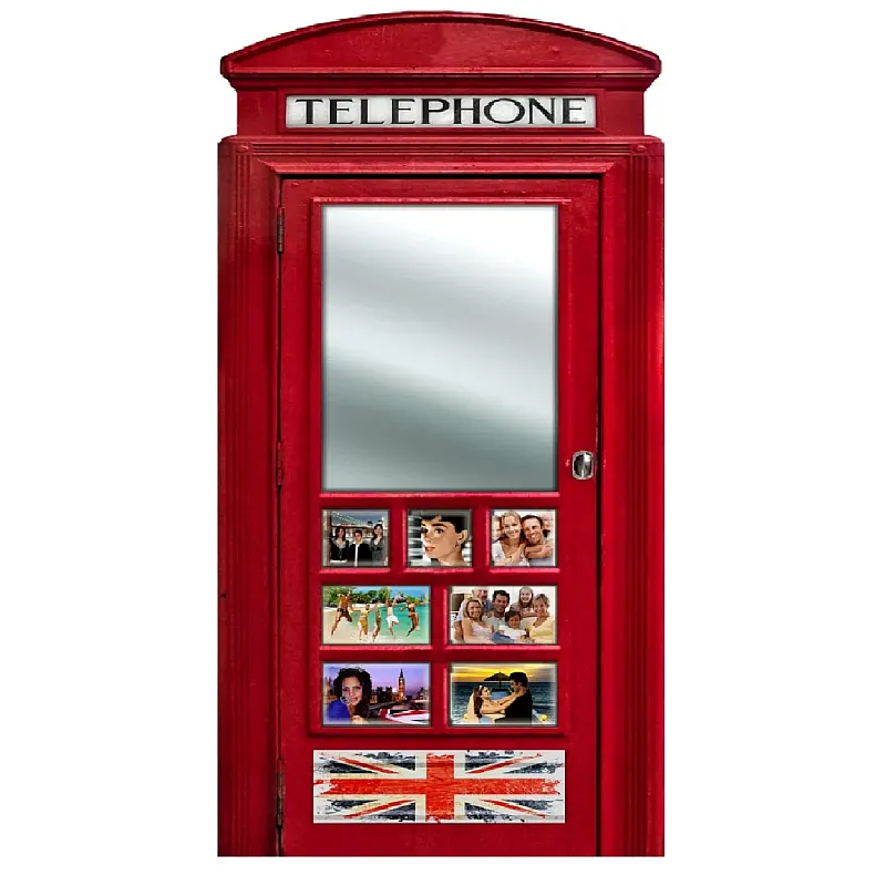 Oglinda Multiphoto 50*100 Telephone Box Red Lupia - Studiocasa.ro