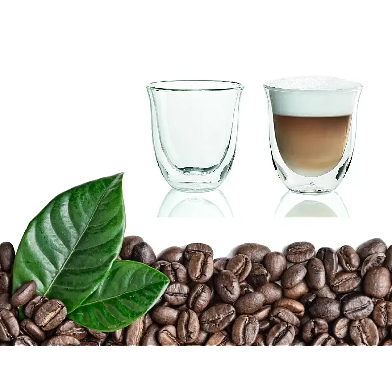 Set 2 Pahare Thermo Cu Pereti Dubli, Latteo, 300Ml , Delcaffe - Studiocasa.ro