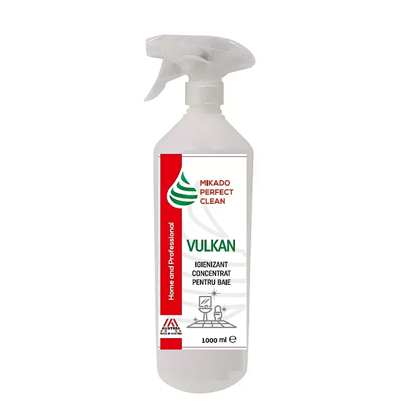 Solutie semiprofesionala pentru curatat obiecte sanitare, Mikado Perfect Clean VULKAN,1 Litru, pentru uz casnic si Horeca - Studiocasa.ro