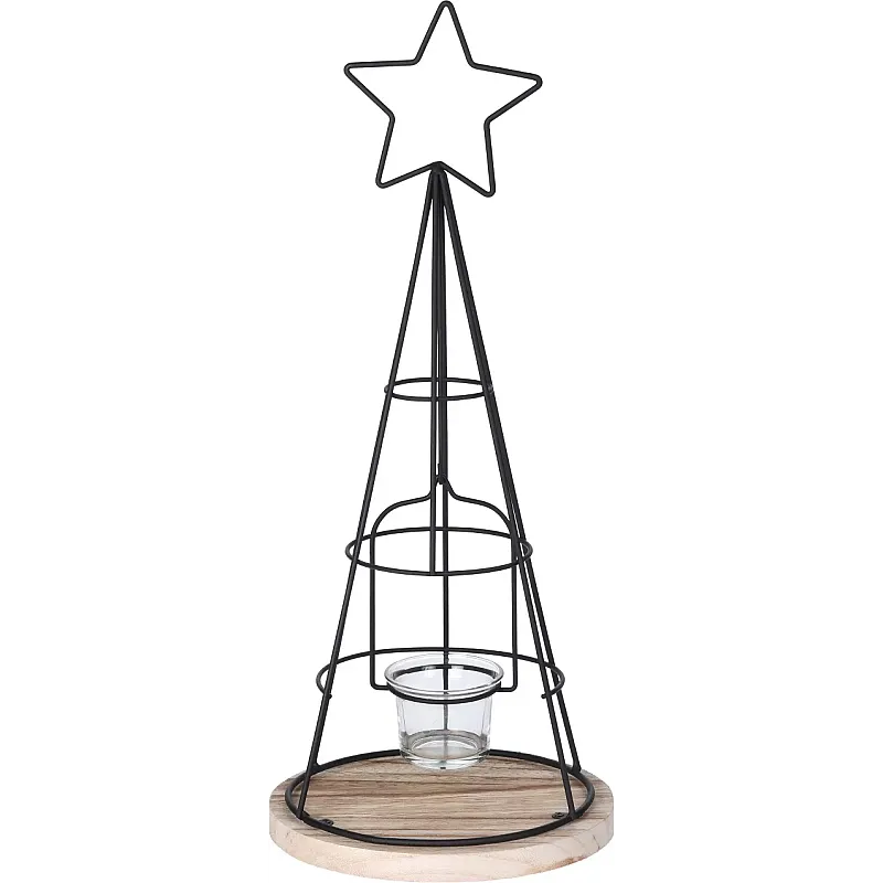 Suport lumanare metal, 43cm - Studiocasa.ro
