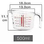 Cana Gradata Termoresistenta, Sticla Borosilicata, Mom, 0.5L, Studio Casa - Studiocasa.ro