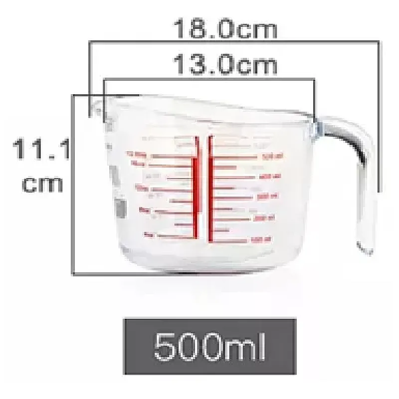 Cana Gradata Termoresistenta, Sticla Borosilicata, Mom, 0.5L, Studio Casa - Studiocasa.ro