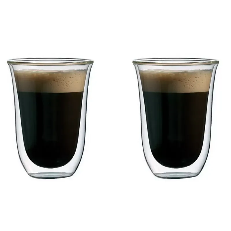 Set 2 Pahare Thermo Cu Pereti Dubli, Latteo, 300Ml , Delcaffe - Studiocasa.ro