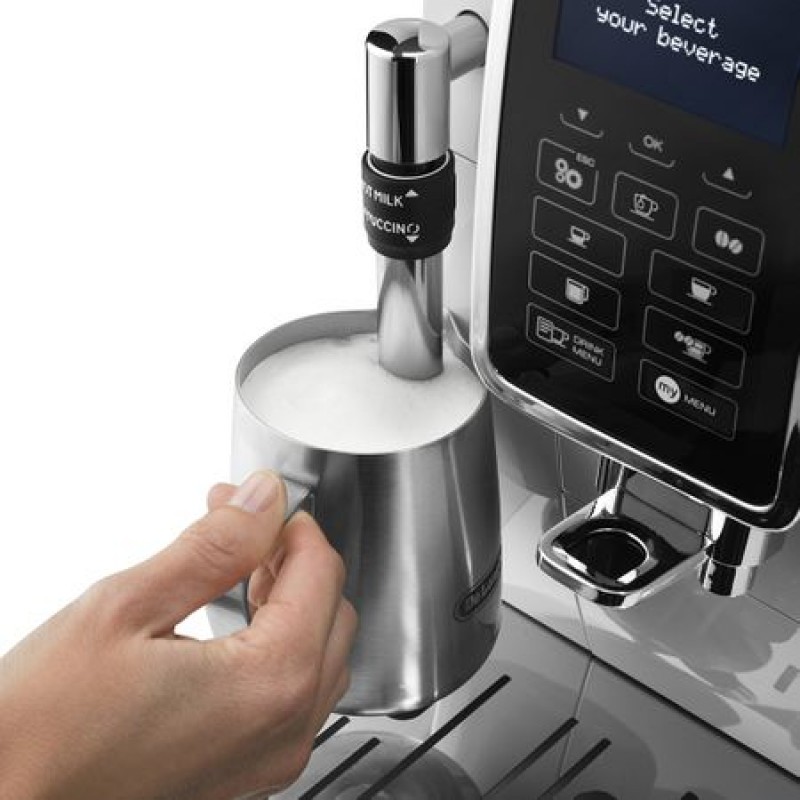 Espressor cafea automat Delonghi, ECAM 350.35W, 1450W, 15 bar, 1.8l, Alb