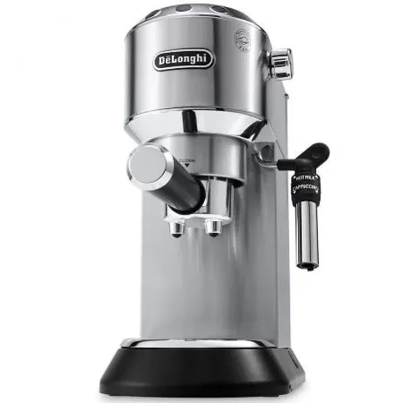 Espressor manual DeLonghi Dedica Style EC 685, 1300 W, 15 Bar, 1.1 l, Slim, Inox - Studiocasa.ro
