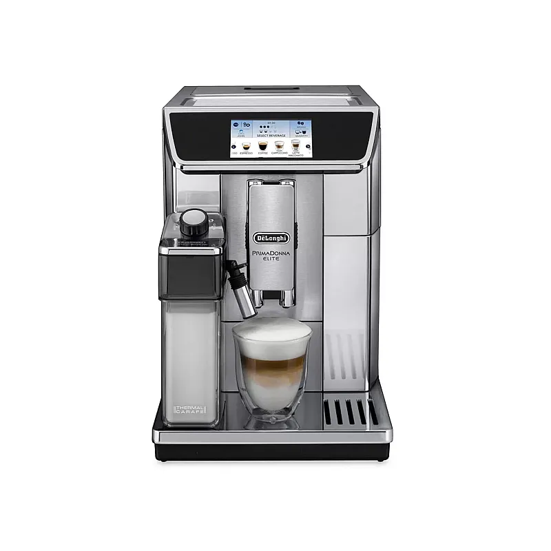 Espressor cafea automat DeLonghi Primadonna Elite ECAM 650.75MS 1450W, 15 bar, 1.8 l, Silver - Studiocasa.ro