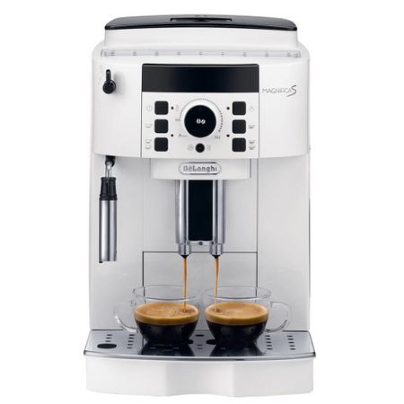 Espressor cafea automat DeLonghi, ECAM 21.117 Wh, 1450W, 15 bar, Rasnita cafea integrata, Alb