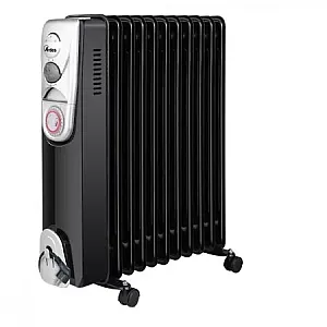 Calorifer electric cu ulei Ardes AR4R11BT, 2400 W, 11 elementi, 3 trepte de putere, Timer 24 h