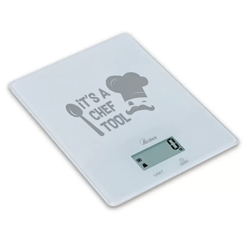 Cantar De Bucatarie Din Sticla Ar1Pa2V White Ardes – Ar1Pa2V - Studiocasa.ro