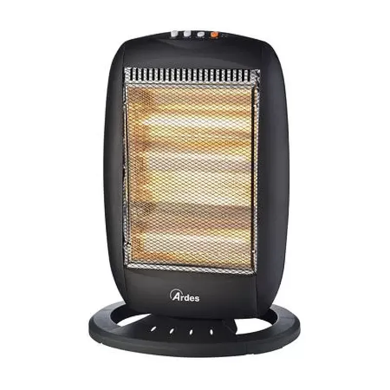 Radiator cu halogen Ardes AR455B, 1600W , 4 trepte incalzire, Oscilare, Negru - Studiocasa.ro