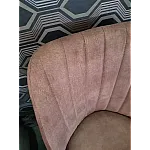 Scaun Alfa Smart Living Studio Casa Tapitat Cadru Lemn White +Textil Maron - Studiocasa.ro