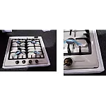 Resigilat Plita Rustica Gaz, Incorporabila,4 Arzatoare, Studio Casa Pg660 Avena Positano, Gratare Fonta - Studiocasa.ro