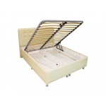 Somiera pat rabatabila, din metal si lemn stratificat, 160×200cm, pentru spatiu de depozitare!