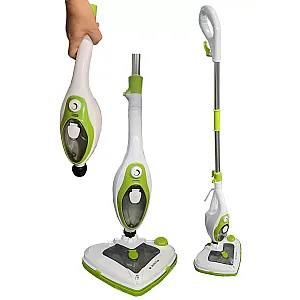 Mop cu aburi  multifunctional 10 in 1 Vaporella Medicare SC2121, 0.4l, 1500W, 3,5 bari,  alb-verde