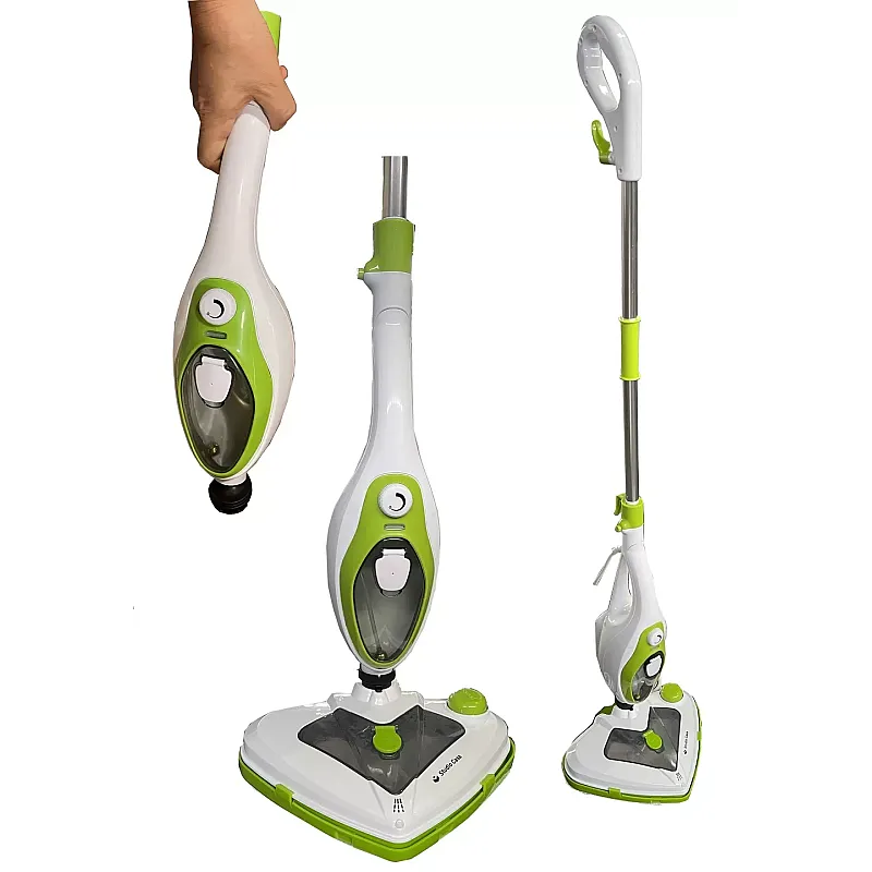 Mop cu aburi  multifunctional 10 in 1 Vaporella Medicare SC2121, 0.4l, 1500W, 3,5 bari,  alb-verde - Studiocasa.ro
