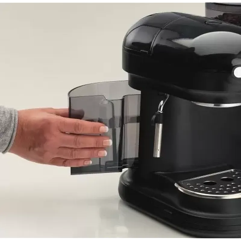 Espressor manual Ariete Moderna, 1318BK Negru, 1080w, Rasnita incorporata, Sistem cappuccino, 15 Bar - Studiocasa.ro