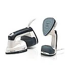 Fier de calcat cu abur vertical Duetto 6246 Alb/Albastru , 1000W, Ariete - Studiocasa.ro