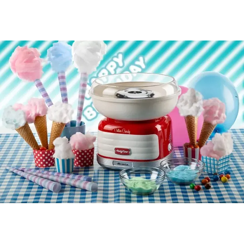 Aparat De Facut Vata De Zahar Party Time 2973 Wh/Red, 450W, Rosu, Ariete - Studiocasa.ro