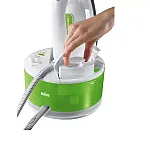 Statie De Calcat Braun Is2055Gr, 2200 W, 5 Bar, 1.3 L, Talpa Eloxal 3D, Alb/Verde, 400 G/M - Studiocasa.ro