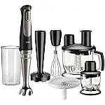 Mixer Vertical Braun Mq 9087 Gourmet , 1000 W, 0.6 L, Bol 1.5 L, Negru/Inox - Studiocasa.ro