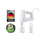 Mixer manual Braun Hm3105, 500 W, 5 Viteze, Pasator, Vas Gradat, Alb - Studiocasa.ro