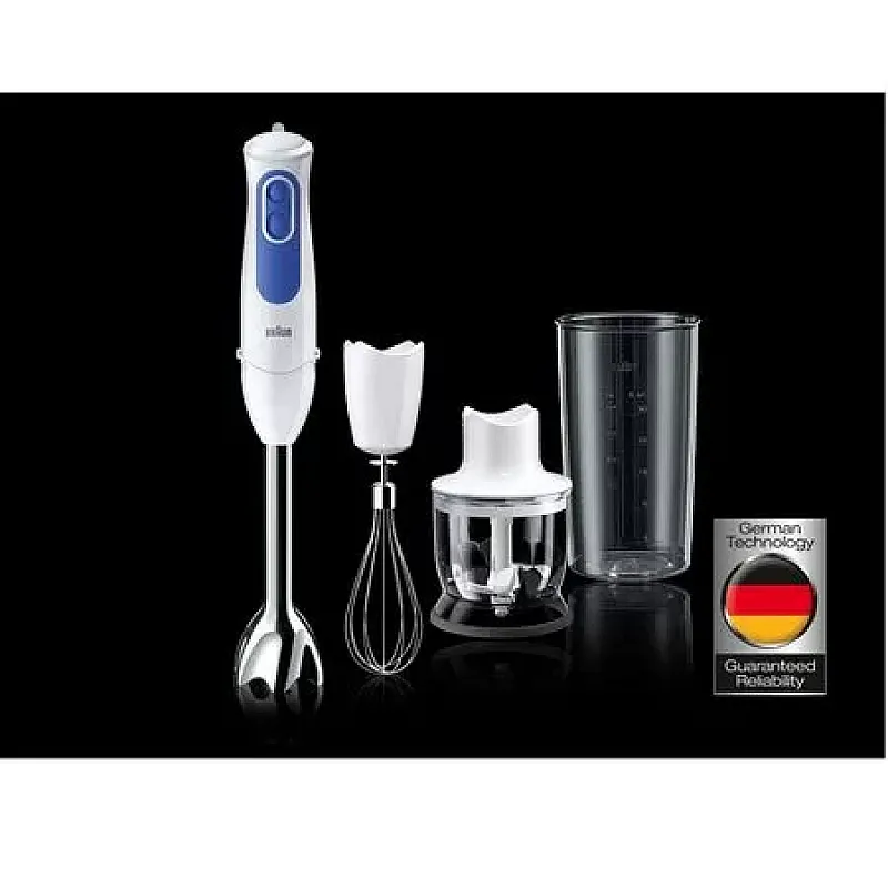 Mixer Vertical Braun Multiquick Mq 3025 Wh Omlette, 700 W, 0.6 L, 2 Viteze, Alb - Studiocasa.ro