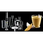 Mixer Vertical Braun Mq 9087 Gourmet , 1000 W, 0.6 L, Bol 1.5 L, Negru/Inox - Studiocasa.ro