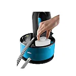 Statie De Calcat Braun Is2055 Bk, 2200 W, 5 Bar, 1.3 L, Talpa Eloxal 3D, Negru/ Albastru, 400 G/M - Studiocasa.ro