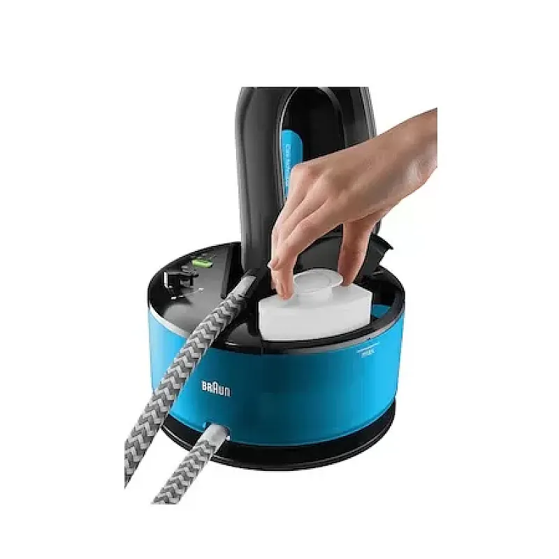 Statie De Calcat Braun Is2055 Bk, 2200 W, 5 Bar, 1.3 L, Talpa Eloxal 3D, Negru/ Albastru, 400 G/M - Studiocasa.ro
