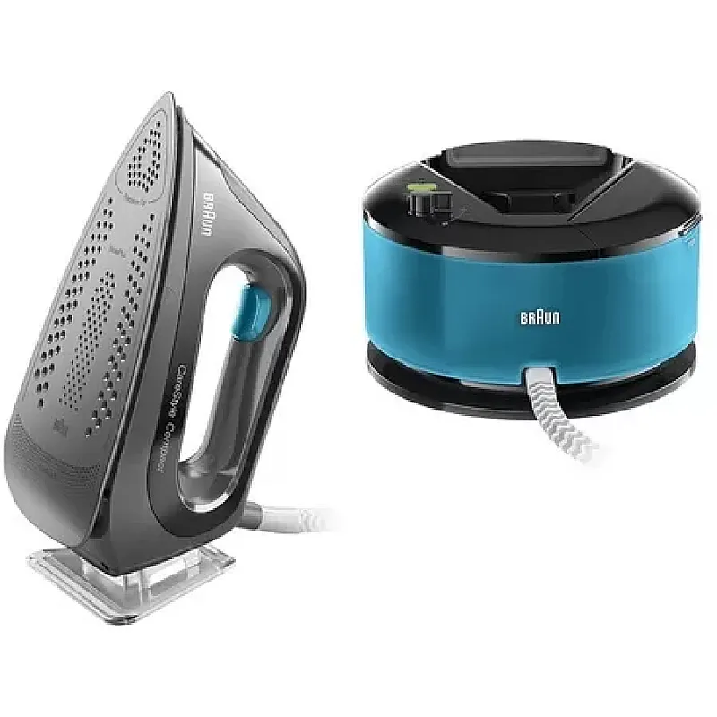 Statie De Calcat Braun Is2055 Bk, 2200 W, 5 Bar, 1.3 L, Talpa Eloxal 3D, Negru/ Albastru, 400 G/M - Studiocasa.ro