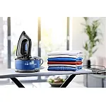 Statie De Calcat Braun Is2055 Bk, 2200 W, 5 Bar, 1.3 L, Talpa Eloxal 3D, Negru/ Albastru, 400 G/M - Studiocasa.ro