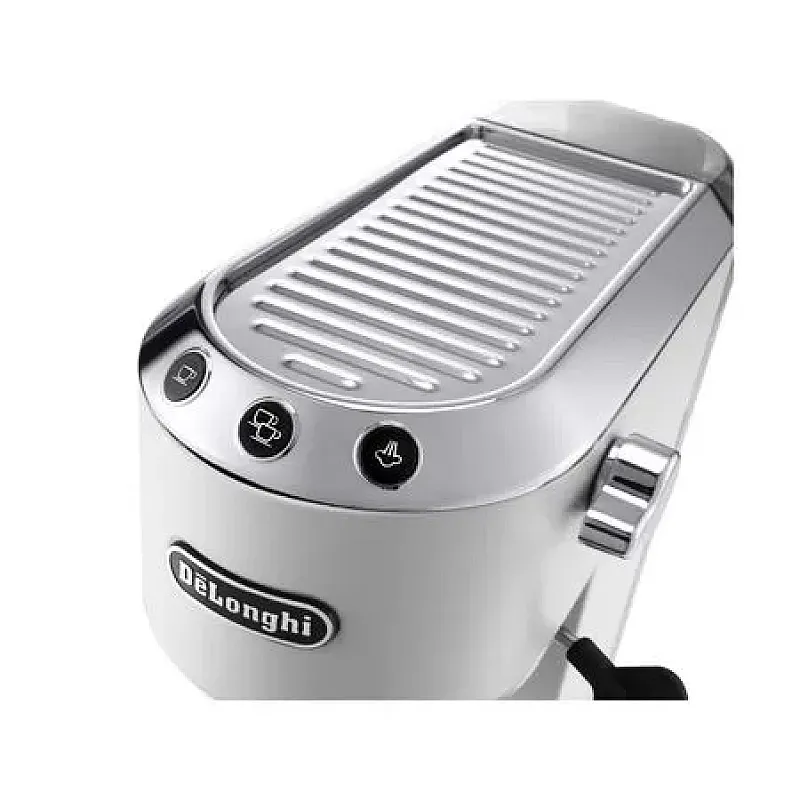 Espressor manual DeLonghi Dedica Style EC 685.W, 1300 W, 15 Bar, 1.1 l, Slim, Alb - Studiocasa.ro