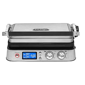 Gratar Electric Delonghi Cgh1020D, 1800 W, 6 Programe, Display Led, Termostat, Placi Detasabile, Inox