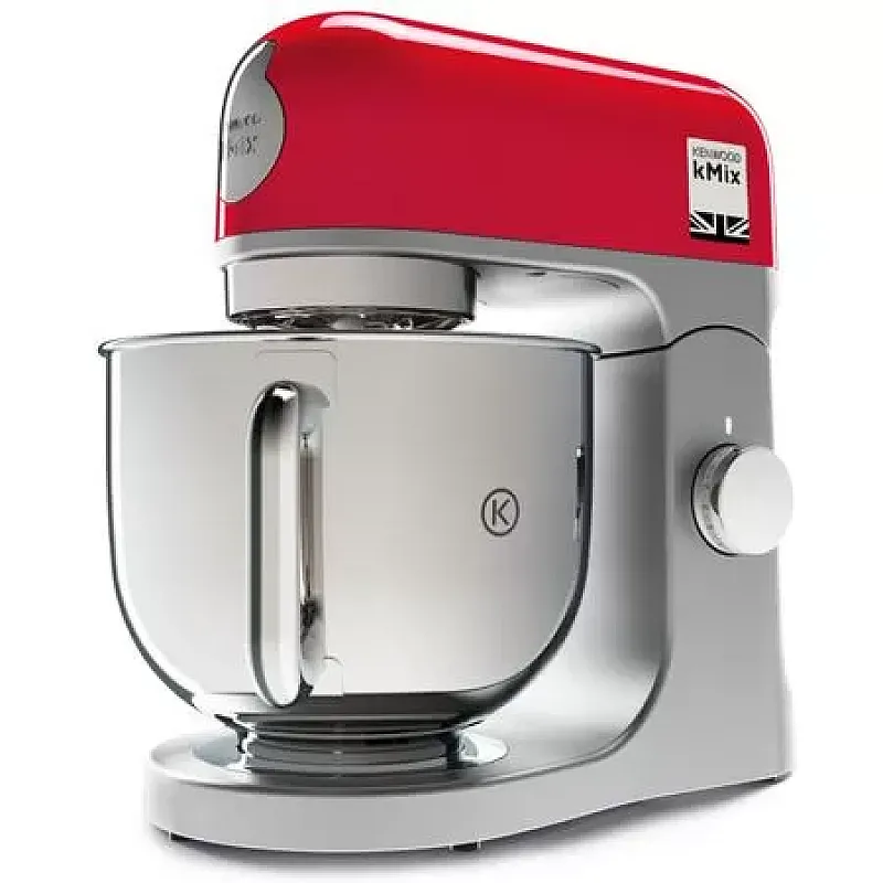 Robot de bucatarie Kenwood KMX750RD, 1000W, 6 viteze, bol otel inoxidabil 5L, accesoriu aluat, tel, capac anti-stropire, Rosu - Studiocasa.ro