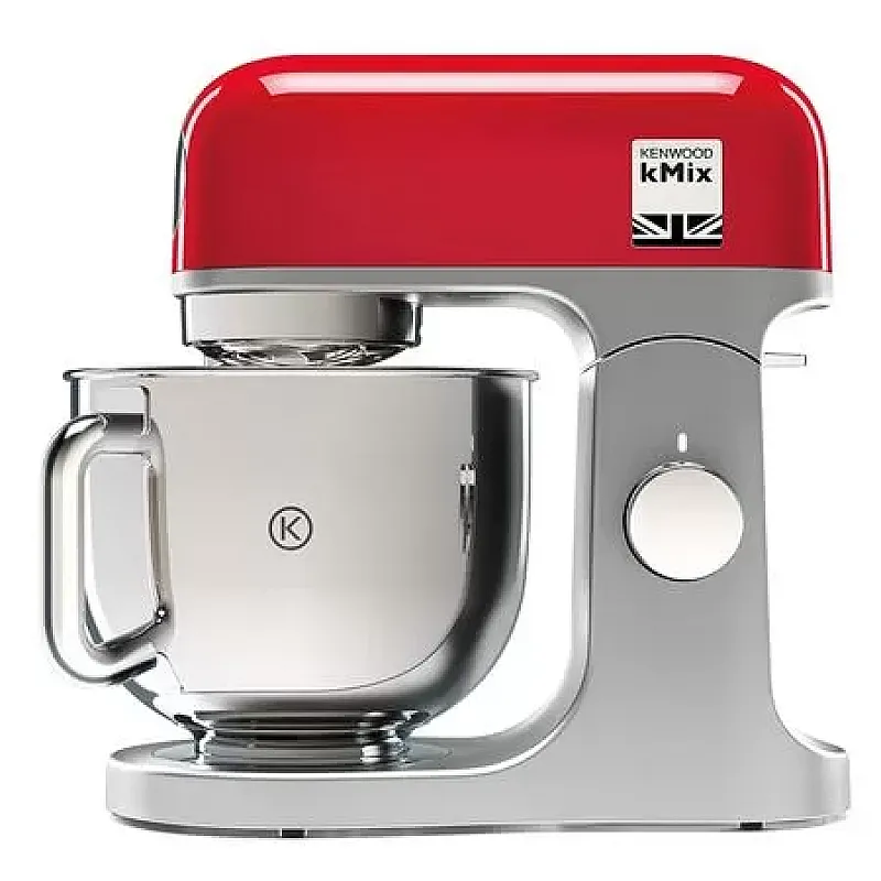 Robot de bucatarie Kenwood KMX750RD, 1000W, 6 viteze, bol otel inoxidabil 5L, accesoriu aluat, tel, capac anti-stropire, Rosu - Studiocasa.ro