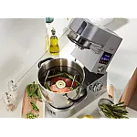 Robot de bucatarie Kenwood KCC9060S cu functie de gatit, plita de inductie de la 20 -180 ° C, 24 programe pre-setate, Vas inox 6,7 l, 1500 W, Argintiu - Studiocasa.ro