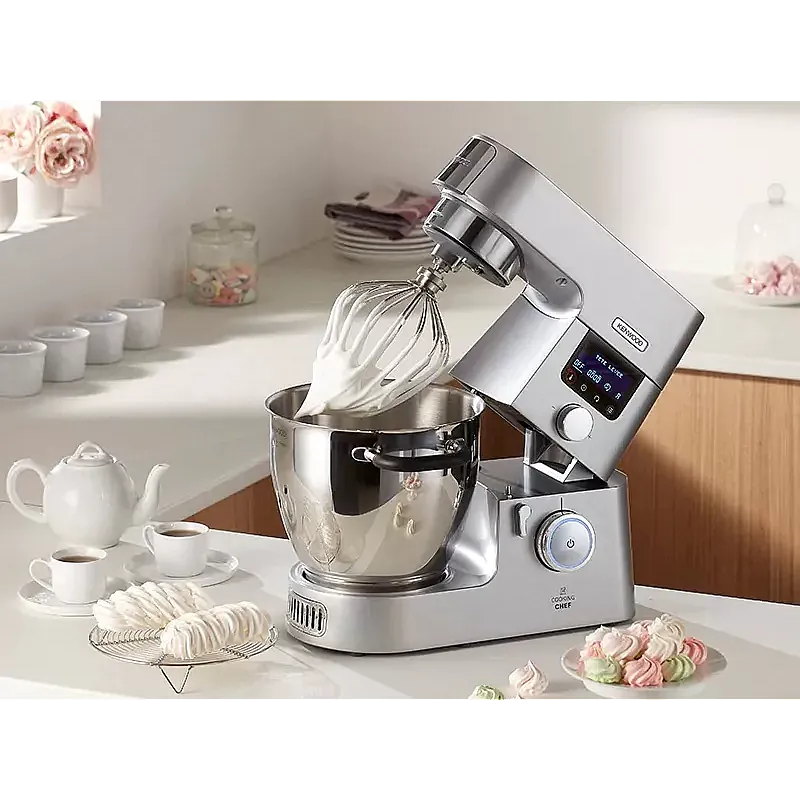 Robot de bucatarie Kenwood KCC9060S cu functie de gatit, plita de inductie de la 20 -180 ° C, 24 programe pre-setate, Vas inox 6,7 l, 1500 W, Argintiu - Studiocasa.ro