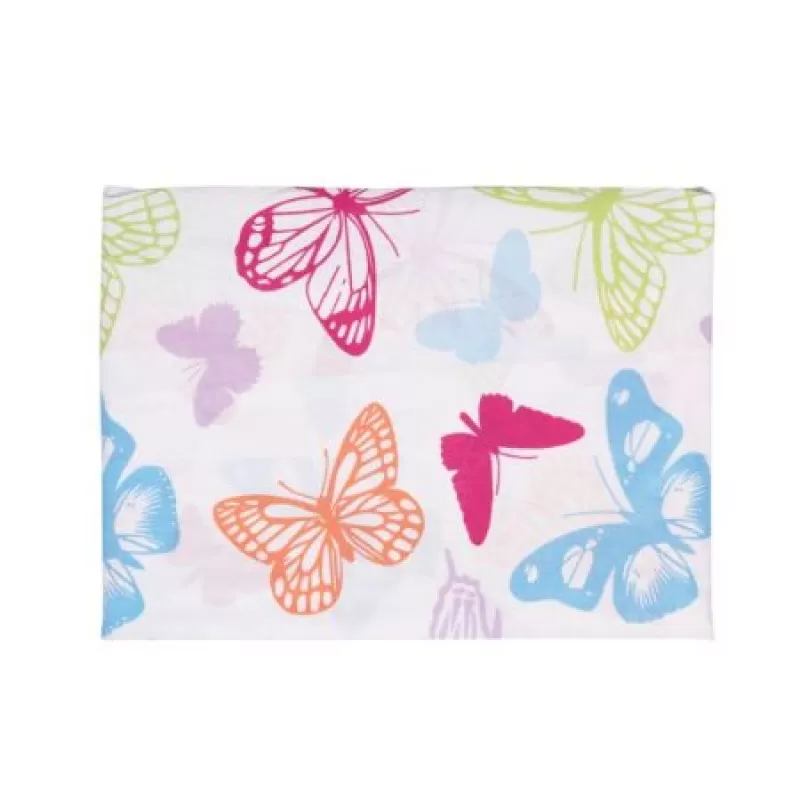 Set - Cearceaf De Pat Cu Elastic 180*200+25Cm, Studio Casa ,Butterfly, Bumbac + Set 2 Fete Perna 45*45Cm Studio Casa, Butterfly, Bumbac - Studiocasa.ro