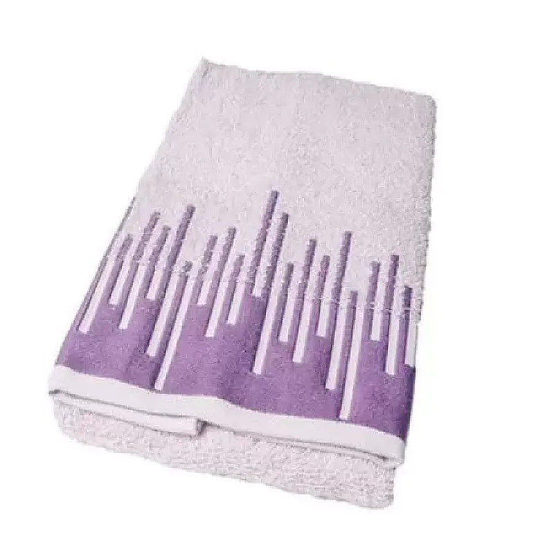 Prosop de baie Mally Home 30 x 50 cm Frequenzo, 100 % bumbac, Lila - Studiocasa.ro