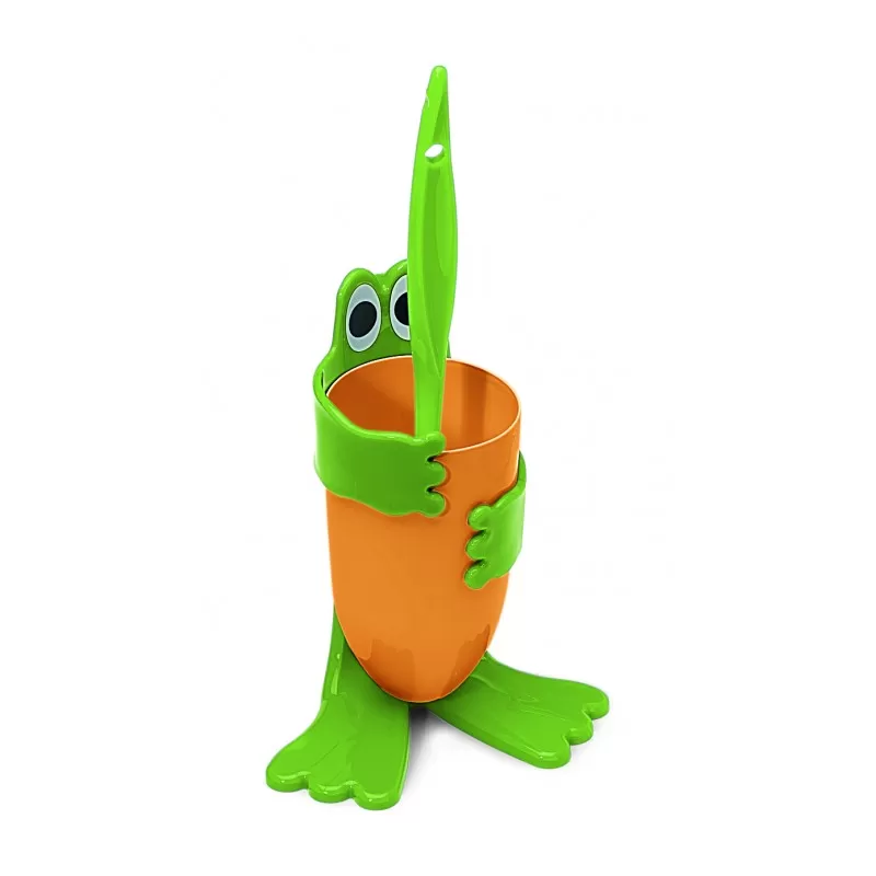 Set - Perie Wc 41Cm Froggy + Perie Unghii 12.5Cm  Froggy - Coronet - Studiocasa.ro