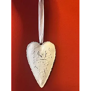 Inima Metal Brodată Mică 9,5 Cm * 15,8 Cm Innova