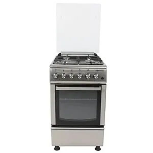 Resigilat Aragaz Clasic Studio Casa Camino Inox 4G 50/60 Cm, 4 Arzatoare Gaz, Cuptor Gaz, Grill Electric, Gratare Fonta, Aprindere Electrica, Valve De Siguranta, Inox