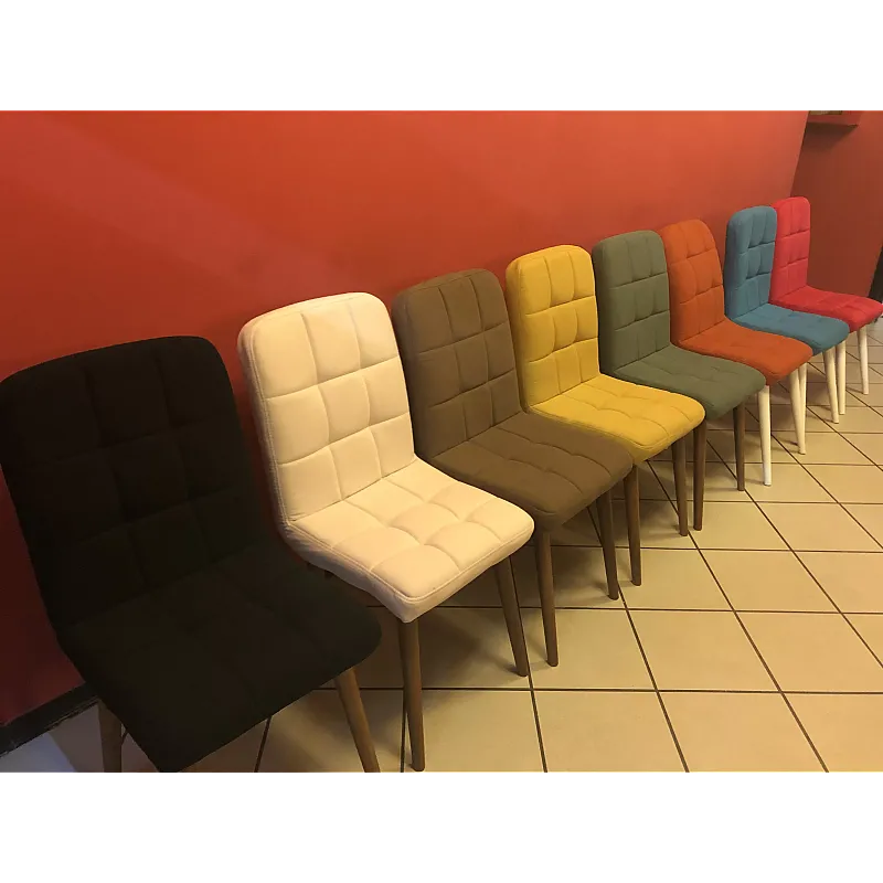 Scaun Retro Smart Living Studio Casa Tapitat Cadru Lemn Natur +Textil Crem - Studiocasa.ro
