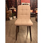Scaun Retro Smart Living Studio Casa Tapitat Cadru Lemn Natur +Textil Crem - Studiocasa.ro