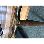 Set Masa Extensibila Kelelemn Natur Design Smart Living + 4 Scaune Eko Design Smart Living , Eco Leather Maron Studio Casa - Studiocasa.ro