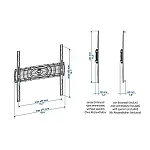 Suport TV de perete, Slimstyle, fix, 32 - 80, 50 kg, negru, Meliconi, CURVED 400 - Studiocasa.ro