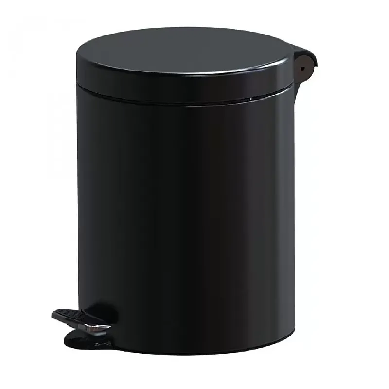 Cos Menajer De Gunoi Cu Pedala, Metal, 12L Negru, Studio Casa - Studiocasa.ro