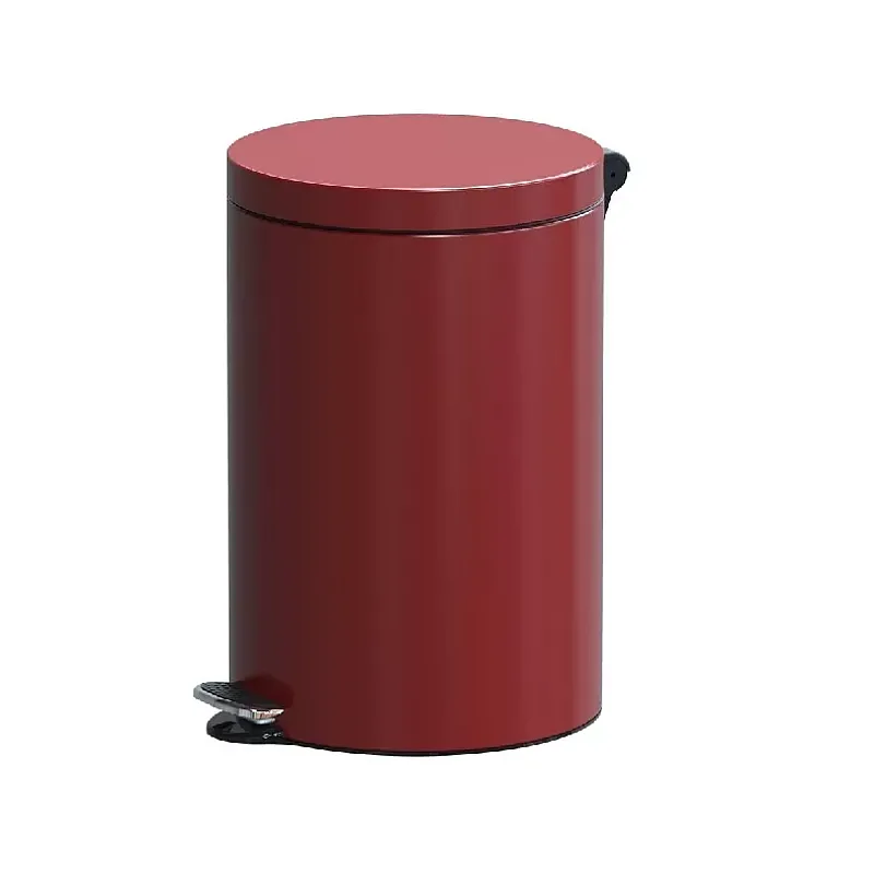 Cos Menajer De Gunoi Cu Pedala, Metal,  5L Bordeaux, Studio Casa - Studiocasa.ro