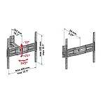 Suport TV de perete, inclinatie verticala si orizontala, Meliconi, ER 400 - Studiocasa.ro